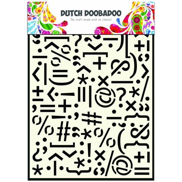 Dutch Doobadoo Mask Art - Punctuation marks A5 