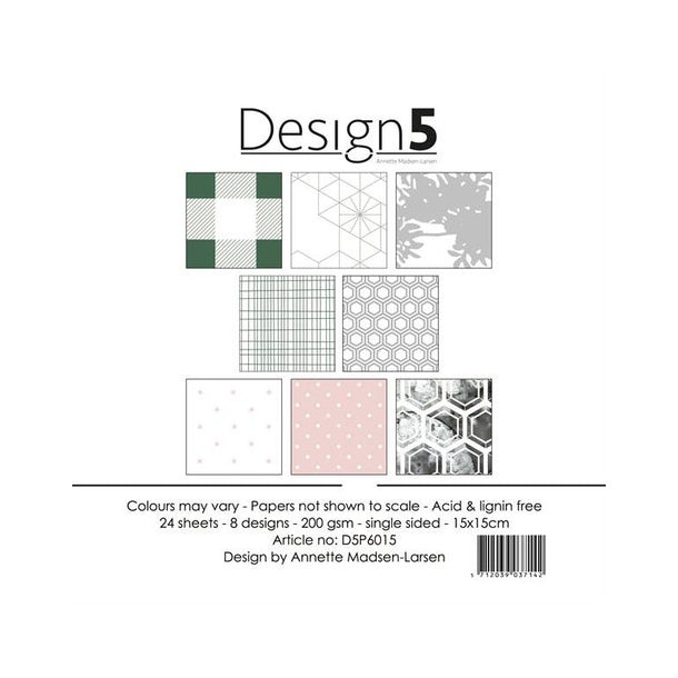 Design5 Paperpad 15x15cm - Cosmo Floral - D5P6015