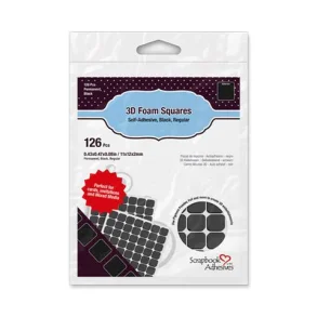 3L 3D Foam Squares Black 01611-10