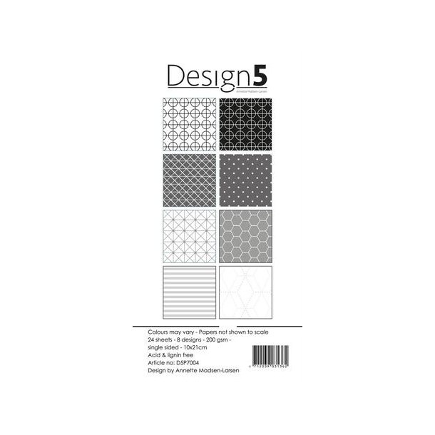 Design5 Paperpad 10x21cm - Intergalactic Grey - DSP7004