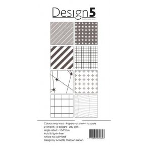 Design5 Paperpad 10x21cm -  Grey Chromosphere D5P7008