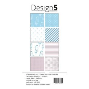 Design5 Paperpad 10x21cm -  Blue moon D5P7010