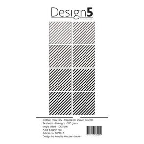 Design5 Paperpad 10x21cm -  Stribes in Space D5P7013