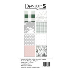 Design5 Paperpad 10x21cm -  Cosmo Floral D5P7015