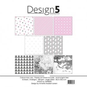 Design5 Paperpad 30,5x30,5 - Pink Sky  - DSP8005