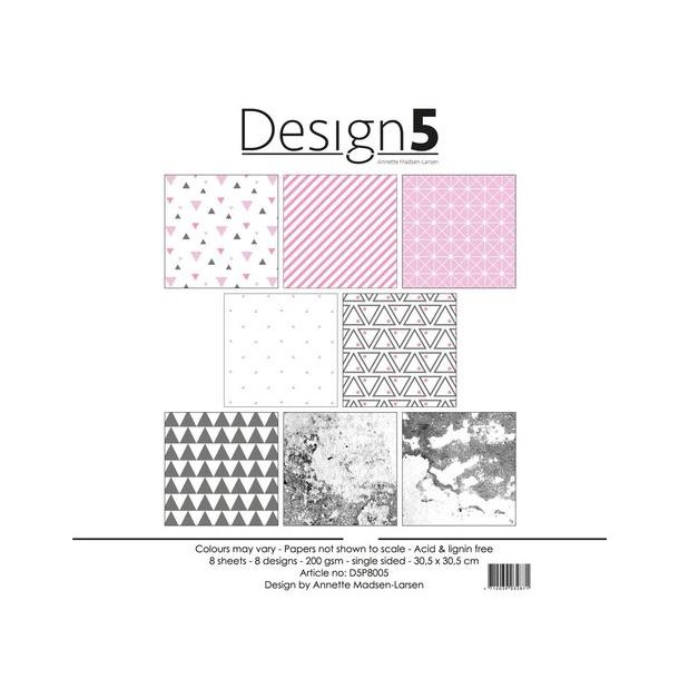 Design5 Paperpad 30,5x30,5 - Pink Sky  - DSP8005