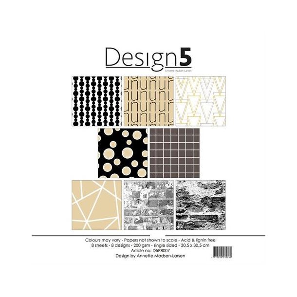 Design5 Paperpad 30,5x30,5 - Circles Of Saturn  D5P8007