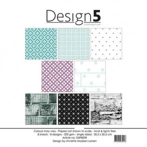Design5 Paperpad 30,5x30,5 - Meteor Rain  D5P8009