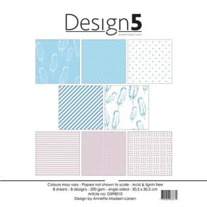 Design5 Paperpad 30,5x30,5 - Blue Moon  D5P8010
