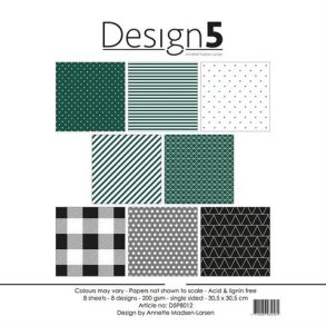 Design5 Paperpad 30,5x30,5 - Smoke Green   D5P8012