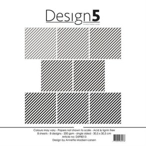 Design5 Paperpad 30,5x30,5 - Stribes in Space   D5P8013