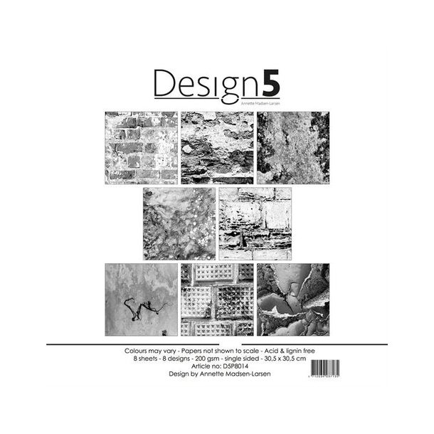 Design5 Paperpad 30,5x30,5 - Rocket Brick -  D5P8014