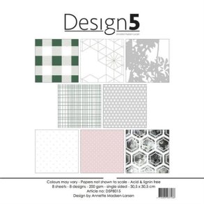 Design5 Paperpad 30,5x30,5 - Cosmo Floral -  D5P8015