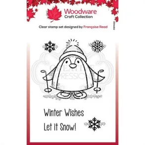 Woodware Clearstamp - FRM022 - Peter Penguin 