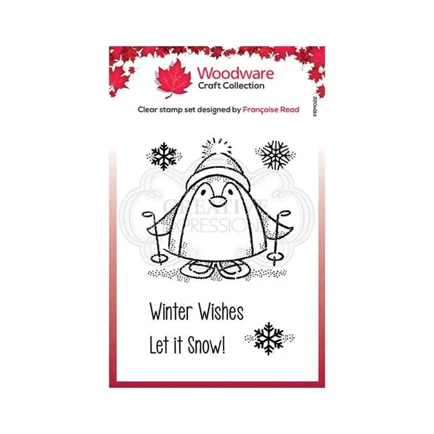 Woodware Clearstamp - FRM022 - Peter Penguin 