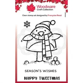 Woodware Clearstamp - FRM024 - Tweetmas Robin