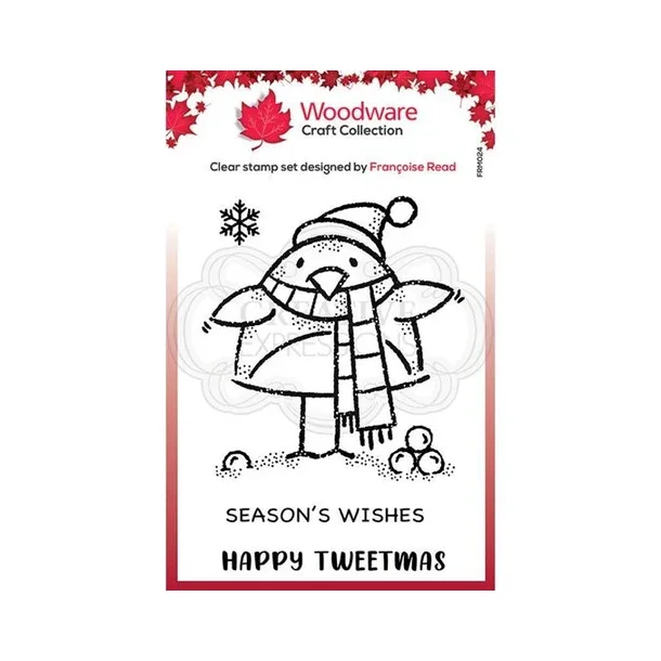 Woodware Clearstamp - FRM024 - Tweetmas Robin