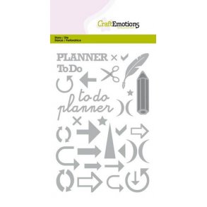 CraftEmotions Die - 0523 -  Easter - Journal signs & more