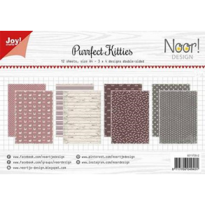 Joy Papirsblok A4 - 12 Ark dobbeltsidet - 6011/0642 - Purrfect Kitties