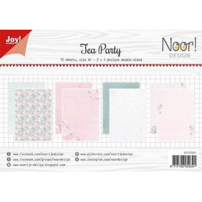 Joy Papirsblok A4 - 12 Ark dobbeltsidet - 6011/0651 - Tea Party