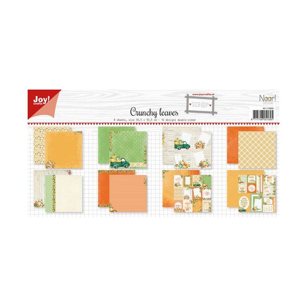 Joy Papirsblok 30,5x30,5 - 8 Ark dobbeltsidet - 6011/0660 - Crunchy leaves