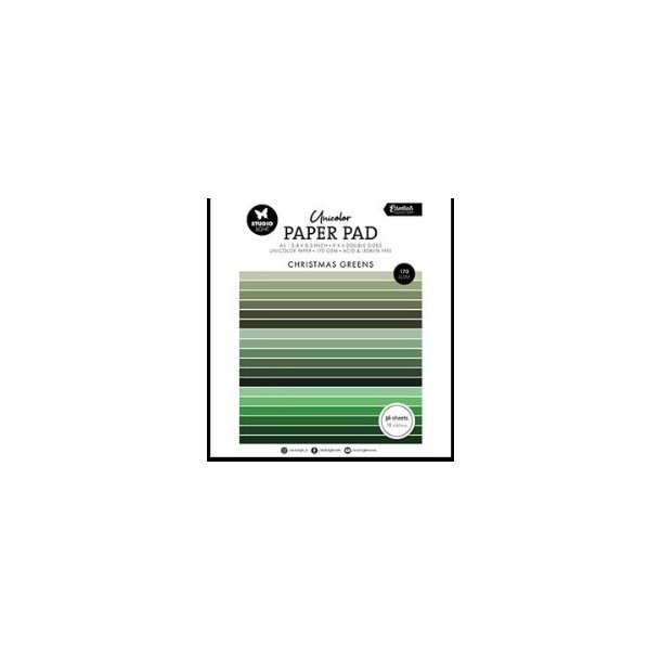 Studio Light Paper Pad "Christmas Greens" SL-ES-UPP206