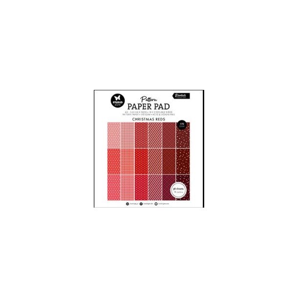 Studio Light Paper Pad "Patterned - Christmas Reds" SL-ES-PPP207