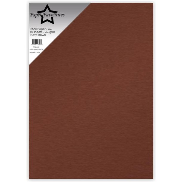 Paper Favourites Pearl Paper 250 gr  "Rusty Brown" PFSS433