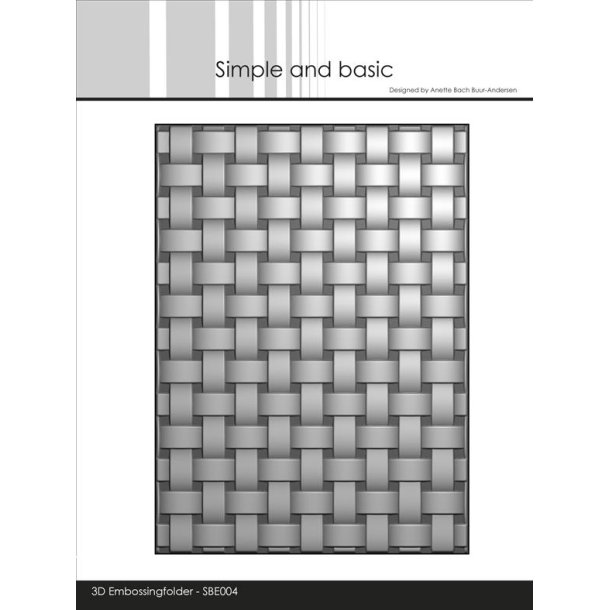 Simple and Basic 3D Embossingfolder "Basket Wave" SBE004