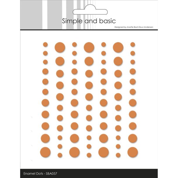Simple and Basic Matte Enamel Dots "Mandarine - (77 pcs)" SBA057