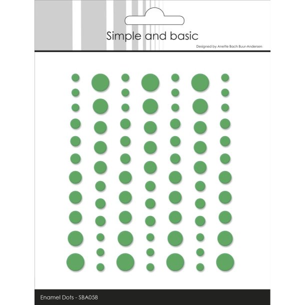 Simple and Basic Matte Enamel Dots "Grass - (77 pcs)" SBA058