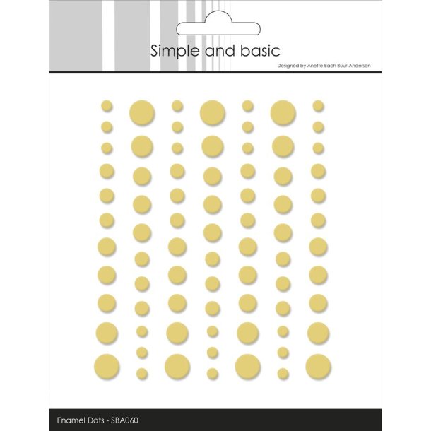 Simple and Basic Matte Enamel Dots "Buttercup - (77 pcs)" SBA060