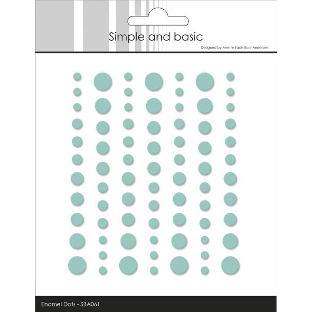Simple and Basic Matte Enamel Dots "Mint - (77 pcs)" SBA061