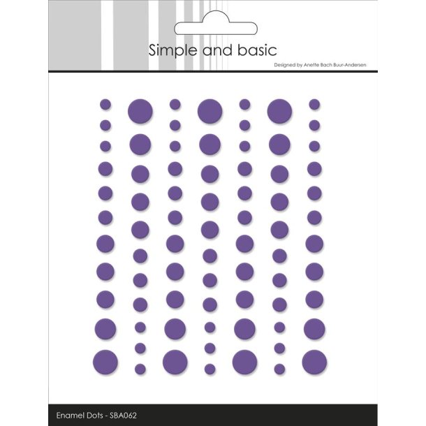 Simple and Basic Matte Enamel Dots "Purple - (77 pcs)" SBA062