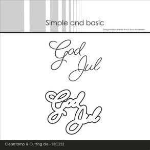Simple and basic Clearstamp & dies 