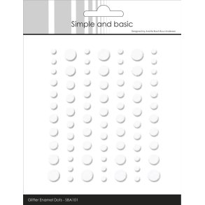 Simple and Basic Gliter Enamel Dots 