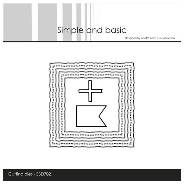 Simple and Basic dies "3 x 3 inch basics - Old paper" SBD702