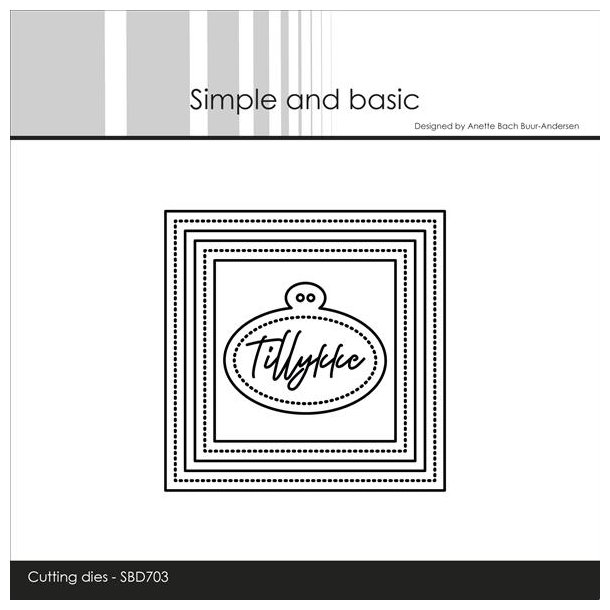 Simple and Basic dies "3 x 3 inch basics - Pierced" SBD703