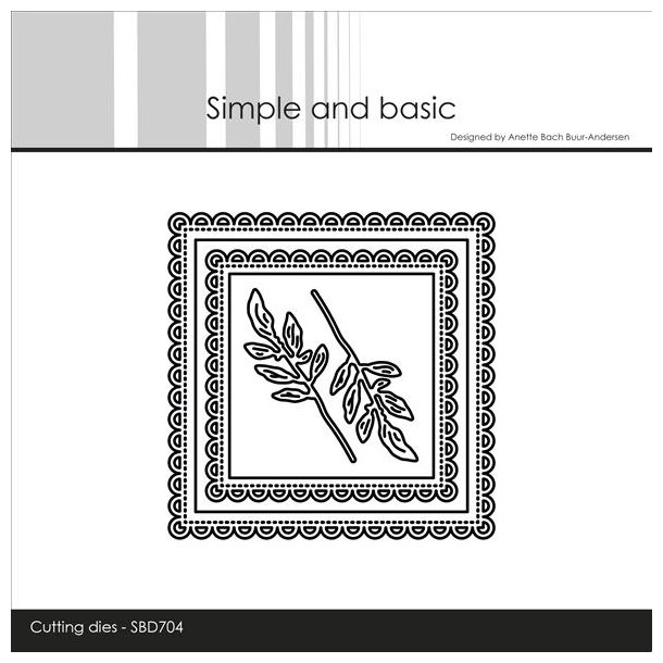 Simple and Basic dies "3 x 3 inch basics - Scallop" SBD704