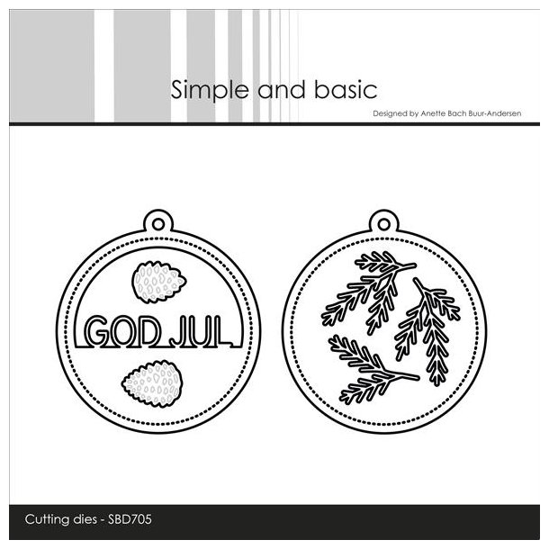 Simple and Basic dies "Sentiment in a tag GOD JUL" SBD705