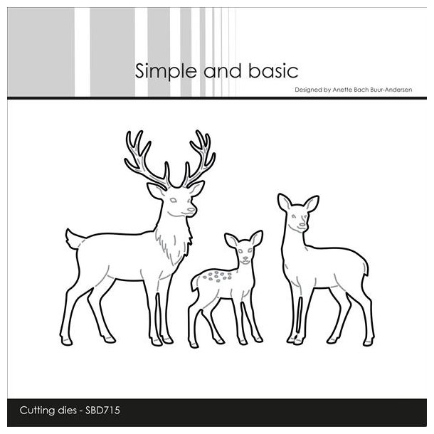 Simple and Basic dies "Reindeers" SBD715