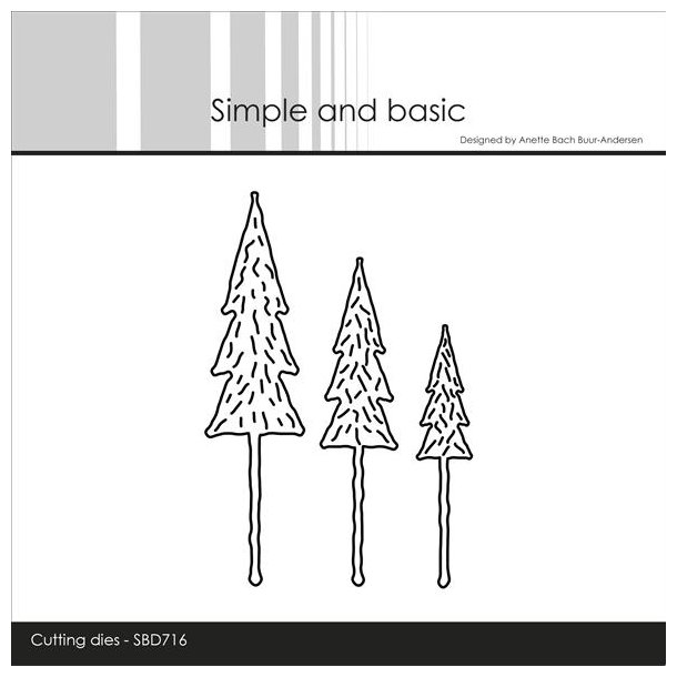 Simple and Basic dies "Small Pine Trees" SBD716