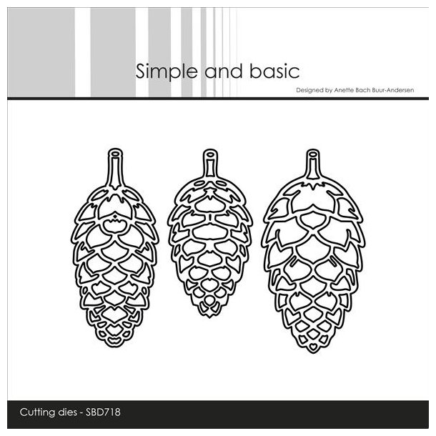 Simple and Basic dies "Pinecones - Outline" SBD718