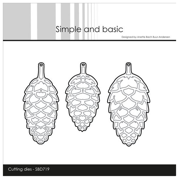 Simple and Basic dies "Pinecones - Solid" SBD719