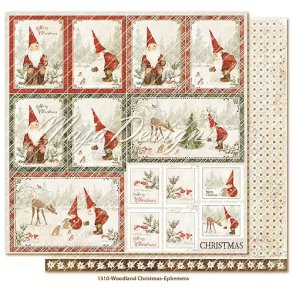Maja Design Scrapbooking Ark - 1310 - Woodland Christmas - Ephemera
