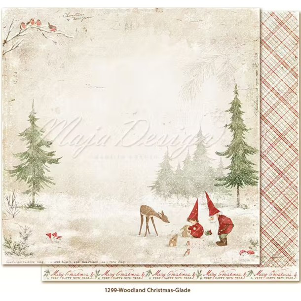 Maja Design Scrapbooking Ark - 1299 - Woodland Christmas - Glade