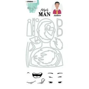 Studio Light Embossing Dies - Man Andrew - 12 
