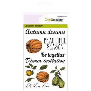 Clearstamps A6 - 1212 - Pumpkin Apple Pear Autumn Woods