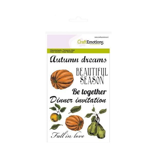 Clearstamps A6 - 1212 - Pumpkin Apple Pear Autumn Woods