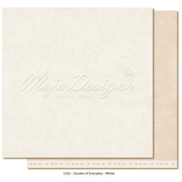 Maja Design Scrapbooking Ark - 1232 - Mono - Everyday - White